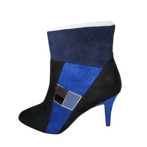 IMPO Women's Dazzling B Teddie Suede Ankle Heels Size 8.5 – Chic Velour